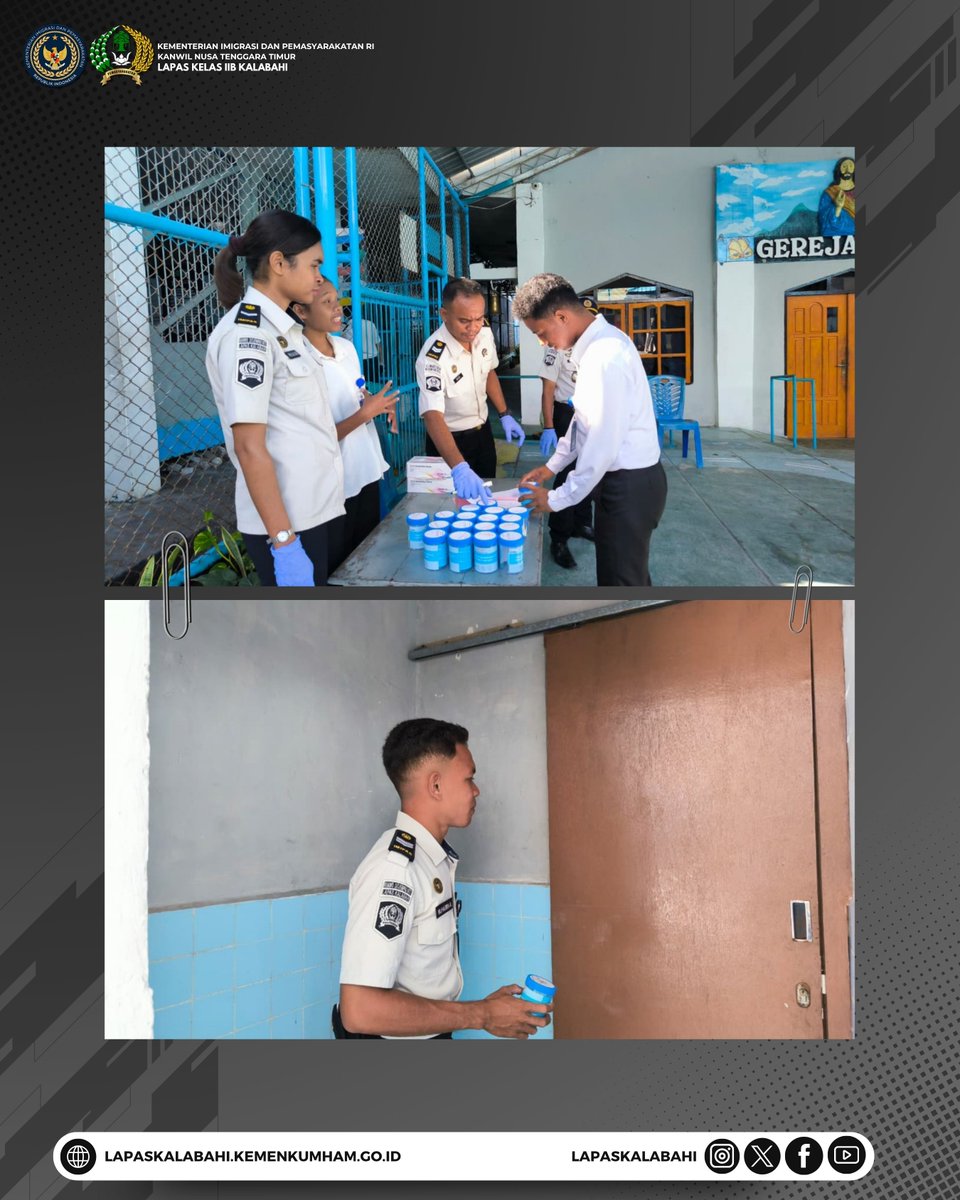 LapasKalabahi's tweet image. Komitmen Perangi Narkoba, Lapas Kalabahi Gelar Tes Urine bagi Pegawai dan Warga Binaan

Selengkapnya:
lapaskalabahi18.blogspot.com/2026/04/komitm…

#LapasKalabahi
#Kemenimipas
#AlwaysTheBest
~ KanwilDitjenpasNTT