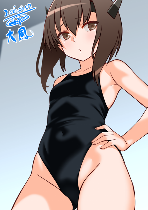 戸惑いながらやってきた大鳳ちゃん^^

#艦これ版深夜の真剣お絵描き60分一本勝負 
#艦これ版真剣お絵描き60分一本勝負_20260407 