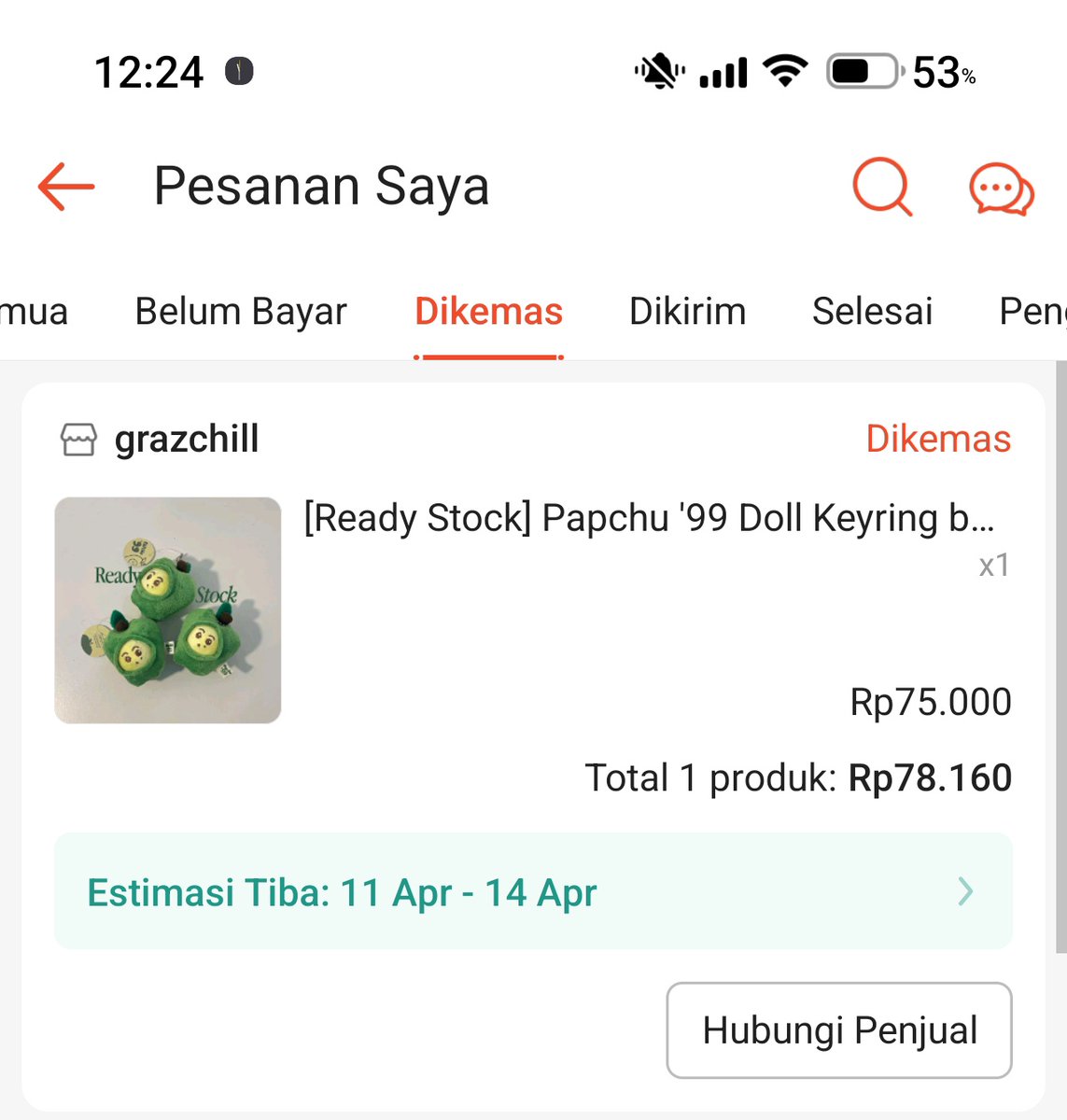 Akhirnya kebagian juga papchu 🥲