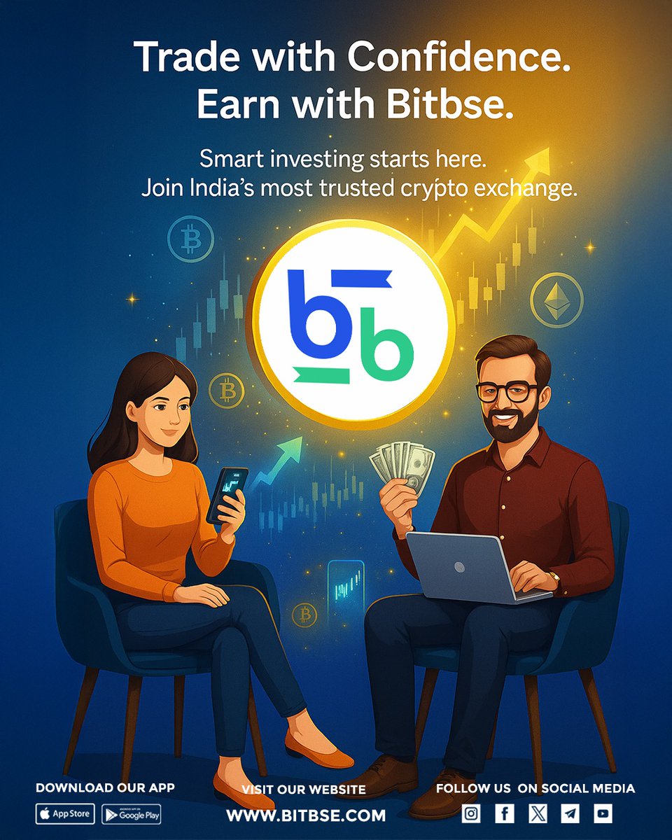 Smart investing starts with the right platform.
Bitbse ke saath trade karo confidently aur apni earnings ko next level tak le jao.
Aaj hi shuru karo aur future ko secure banao! 🚀
.
#Bitbse 
.
Disclaimer: Nothing on this page is financial advice, please do your own research!
