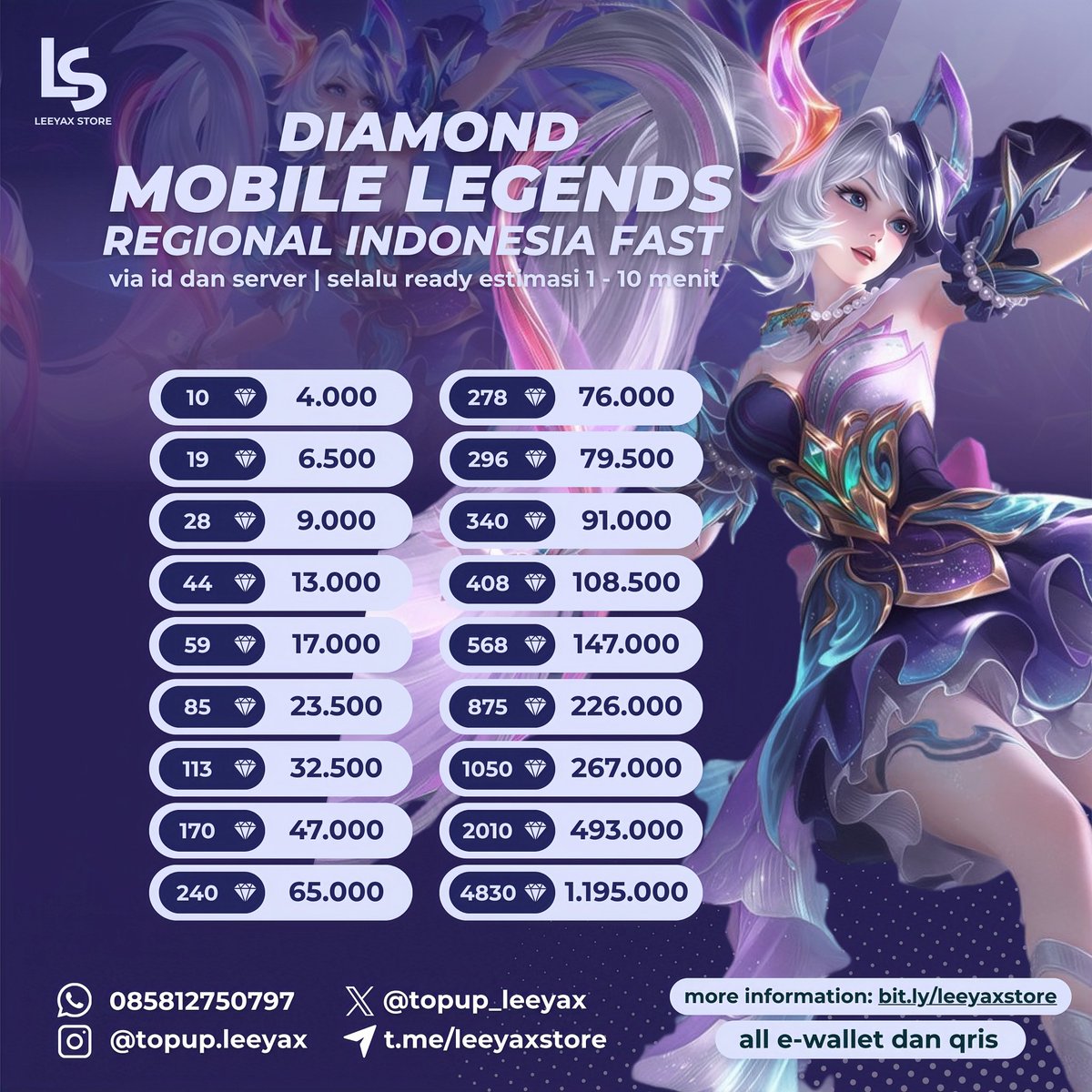 Leeyax, backup @topup_leeyax fast ke wa tweet media