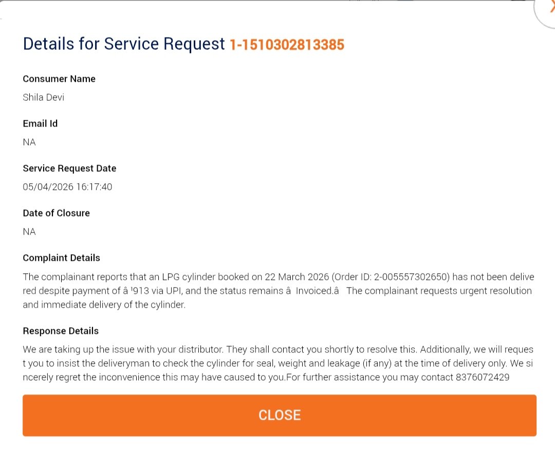 mihir92eee's tweet photo. @MoPNG_eSeva I am getting very disappointed responses from IOCL against my SR,kindly resolve my issue its huge delay.@PMOIndia @IndianOil_Delhi @narendramodi https://t.co/LQJXWCaJ3Z