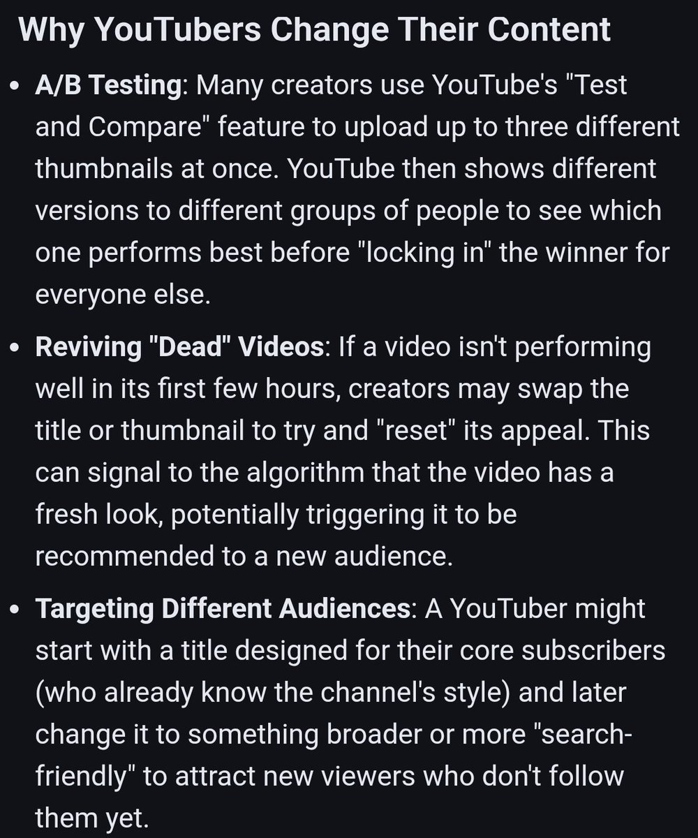 batdrone1's tweet photo. Always wonder why youtubers change their titles and thumbnails. https://t.co/xZjHquj9ns