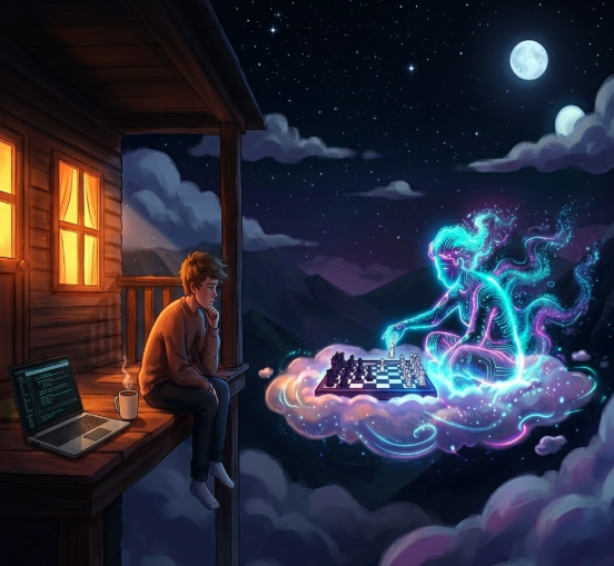 If you could play one game of chess against the personification of your own imagination, would you win, or would you learn? ♟️✨