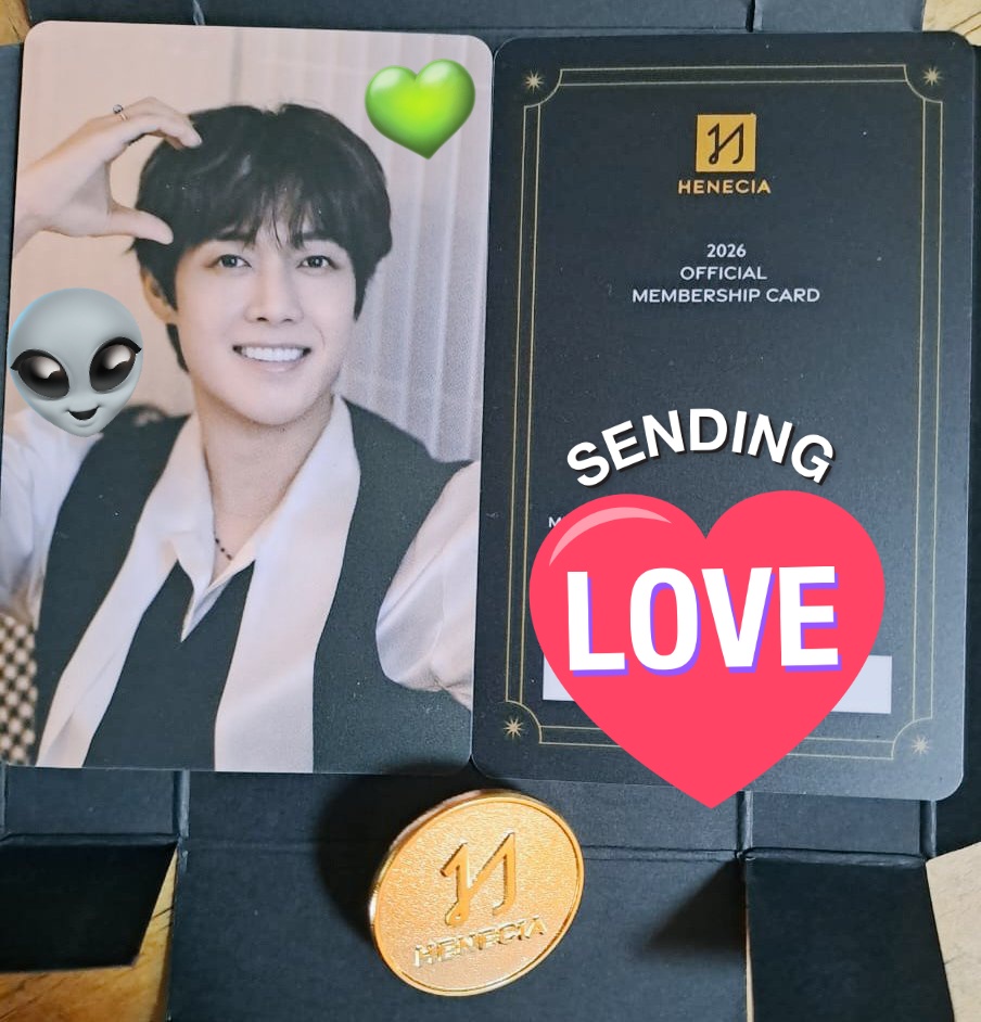 GreenStarsSupp1's tweet photo. Las membresías físicas empezaron a llegar a Latam ☺️🤗💚👽
Gracias @khj_heneciatwt @TEAMHENECIA
#KimHyunJoong
#Henecia
#HeneciaLatin #membership
#GreenStarsSupport #GSS501 https://t.co/TvHtE8HN72