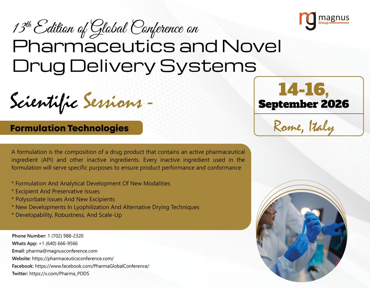 Pharmaceutics PDDS tweet media