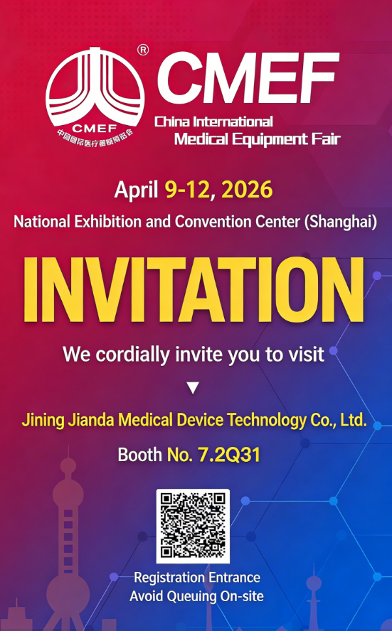 JiandaMedical's tweet photo. Going to #CMEF in Shanghai?

So are we. 👋

We're heading to #CMEF2026. Ready to show you what's new in medical disposables.

📅 𝐀𝐩𝐫𝐢𝐥 𝟗-𝟏𝟐, 𝟐𝟎𝟐𝟔 | 📍 𝐍𝐨.𝟕.𝟐𝐐𝟑𝟏

DM us for a meeting slot.
#CMEF2026 #MedicalDisposables #JiandaMedical https://t.co/mTabJPYfmE