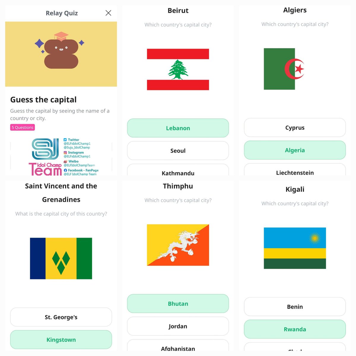 IdolChampTeam ~ Quizzes tweet media