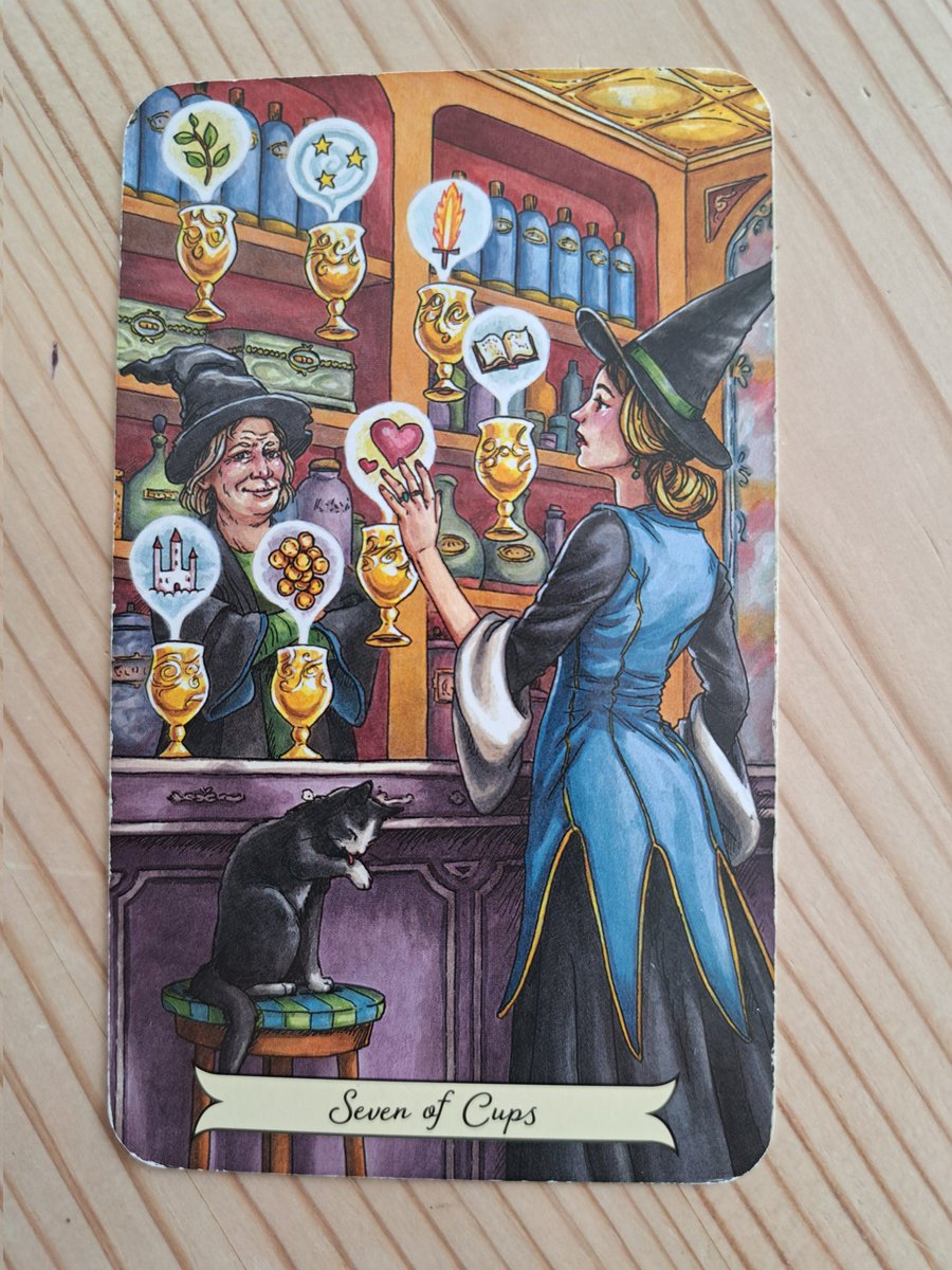 Laurajk32's tweet image. Today's card is 7 of Cups 

Some decisions are easy to make. Others take a bit more thought.

#decisions #choice 

#tarot #tarotmessage #LauraJK32