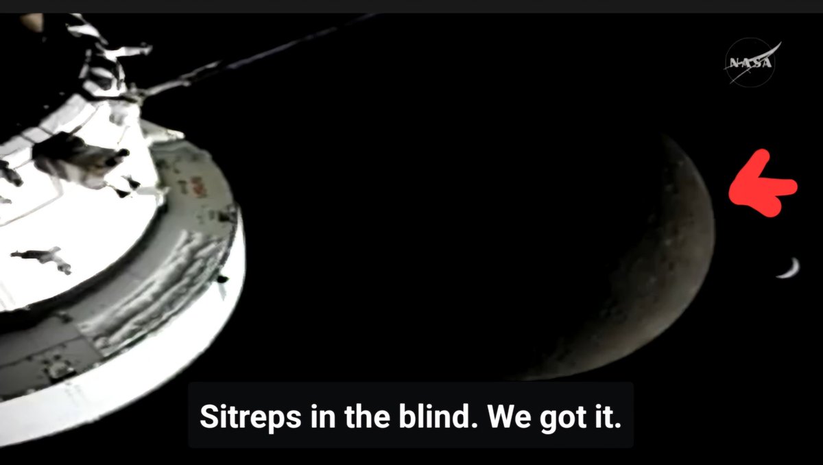 yomisaint's tweet photo. With photos from @NASAArtemis II exploration. Is it correct to say that the Earth equally reflects light from the sun to the moon just as we experience here on Earth? https://t.co/ctizWq9RB2