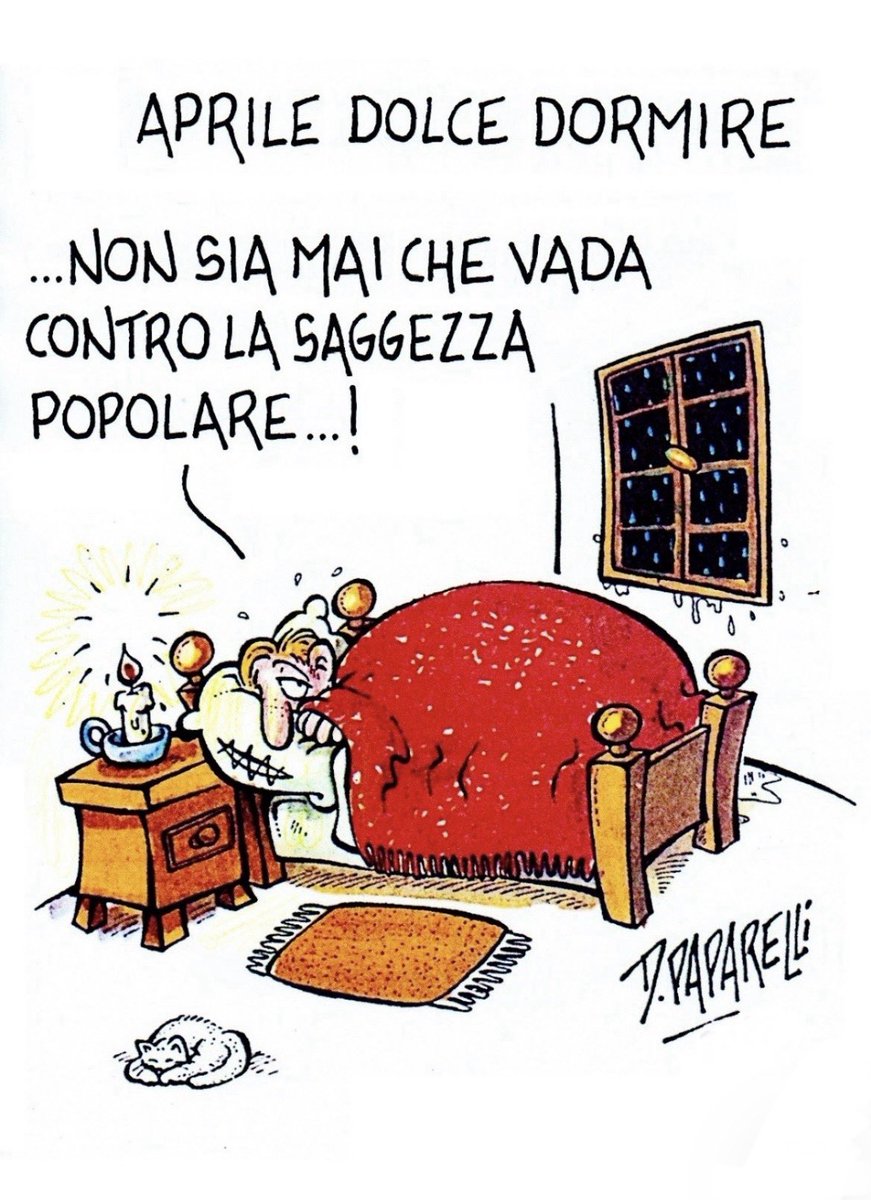 danilopaparelli's tweet photo. Il #mese di #Aprile invoglia a prolungare il #sonno alla #mattina… https://t.co/kfhppbmuQl