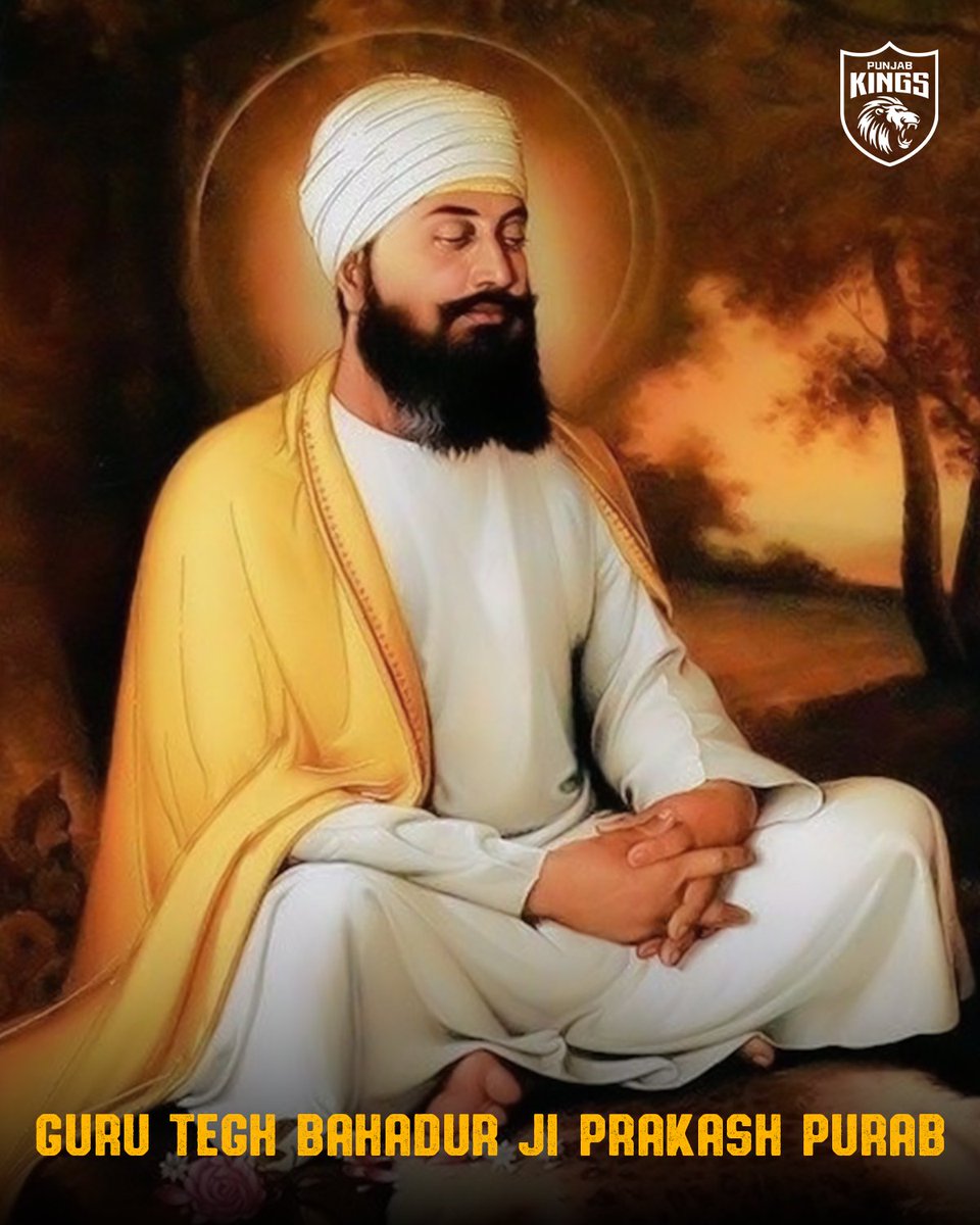 Guru Tegh Bahadur Simariye,
Ghar nau nidhi aave dhaye! 🙏

Hind di chadar, Shri Guru Tegh Bahadur ji de Gurupurab diya lakh lakh vadhaiyan. ♥️