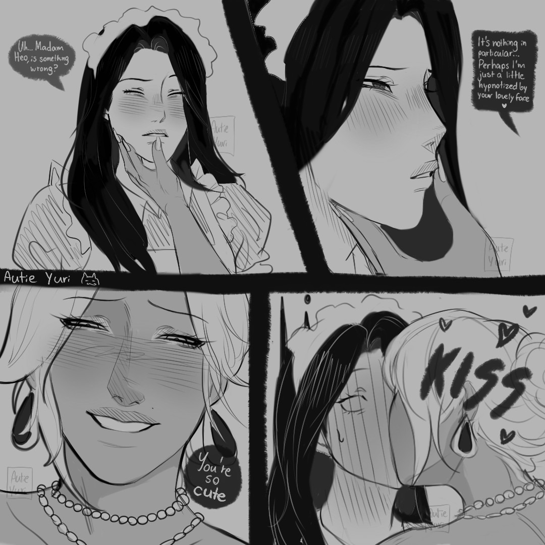 Part 1/2 | Fanart: Murmur Maid x Mistress #murmur #murmurgl #yuri