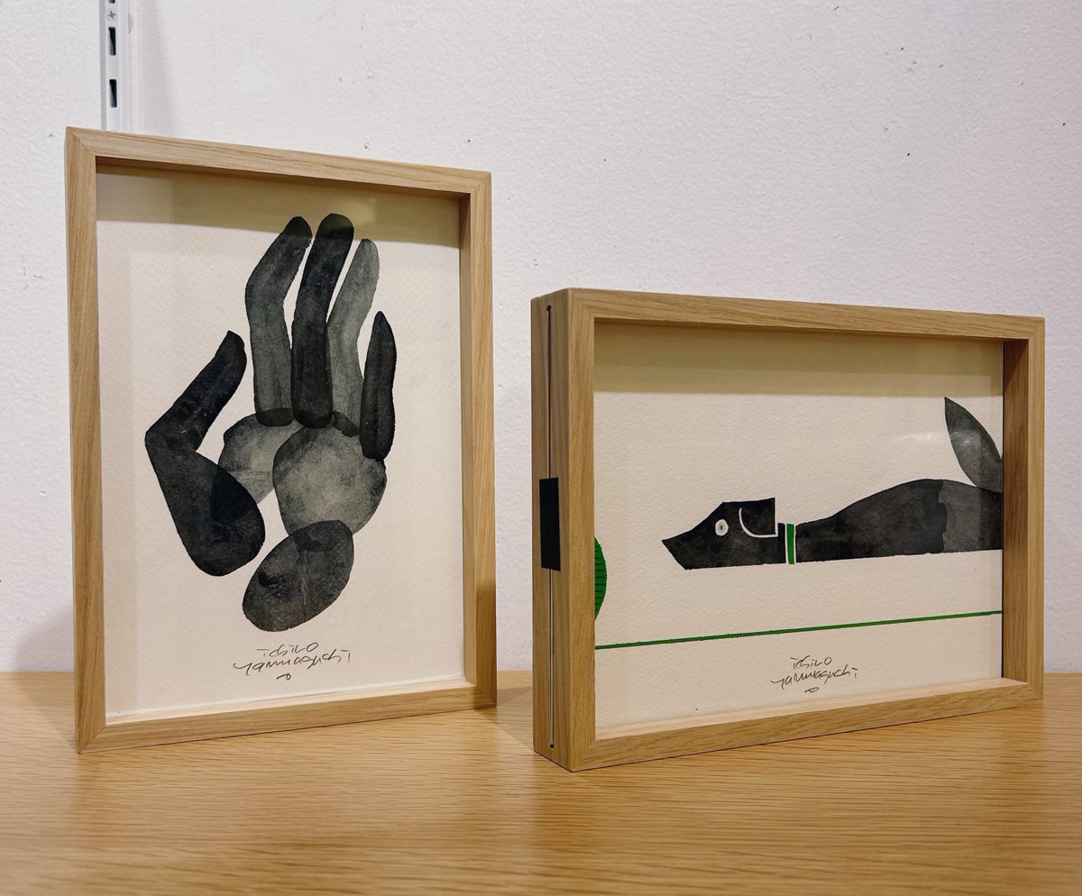 ３月に展示した山口一郎作品
オンラインでご購入できます

すべて額付き
このまま立てて本棚やキャビネットに
画鋲で壁にかけることもできます

小さな作品ですが、ワトソン紙にインクとポスターカラーによる手描きになります

souteiyawa.theshop.jp/items/137989203

#セツモードセミナー #デッサン #イラスト