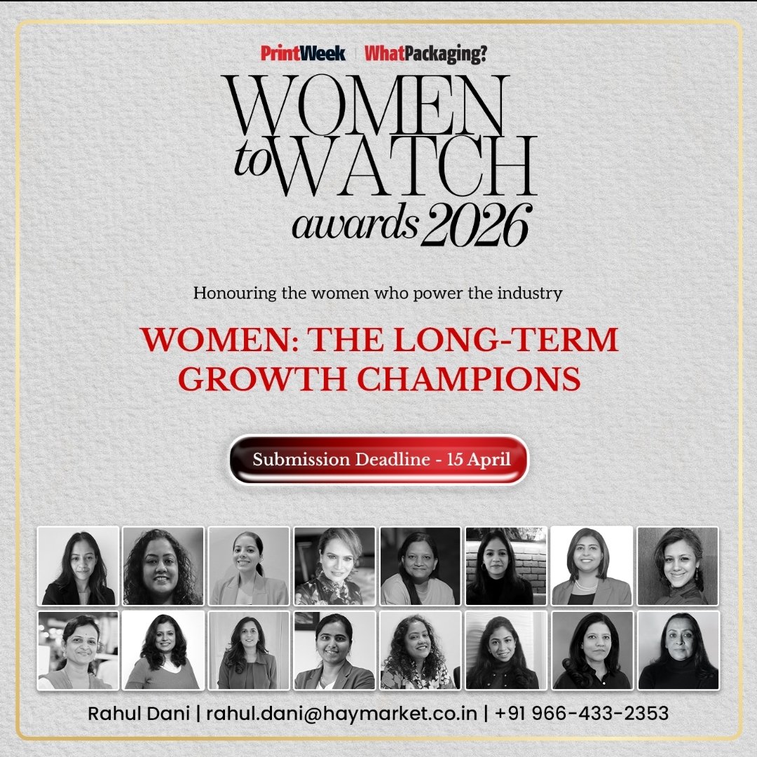 The deadline for Women to Watch Awards 2026 has been extended.

Nominate outstanding women in print, packaging and publishing, or recommend someone who deserves recognition. Recognition matters.

Participate now: printweekw2w.com
