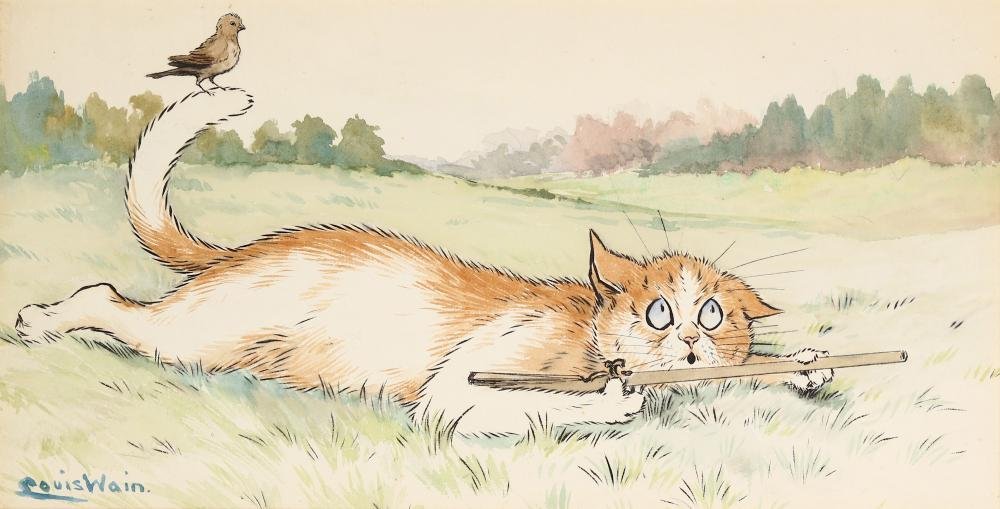 Louis Wain Bot tweet media