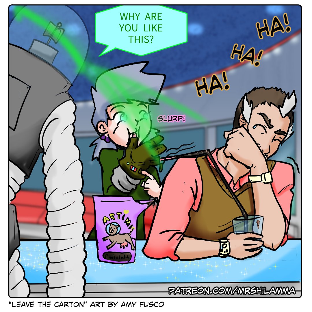 KappaKafeStudio's tweet photo. #SpaceDadJokes 13 "Leave The Carton" https://t.co/qdL8mw7sKz