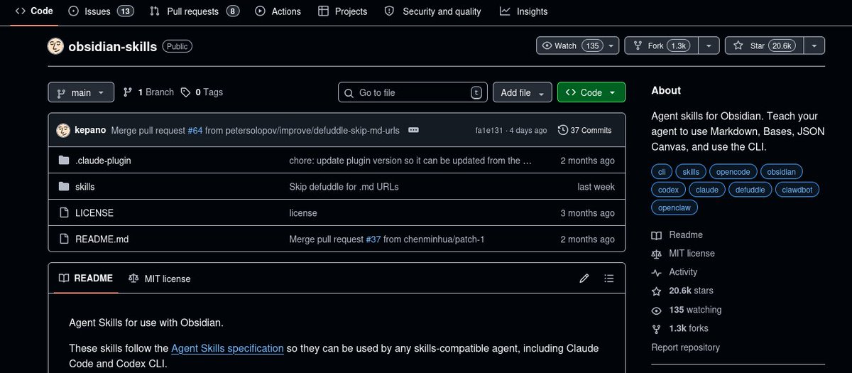 si usás obsidian y no estás usando esto
te estás perdiendo bastante

automatizar conocimiento también es una skill