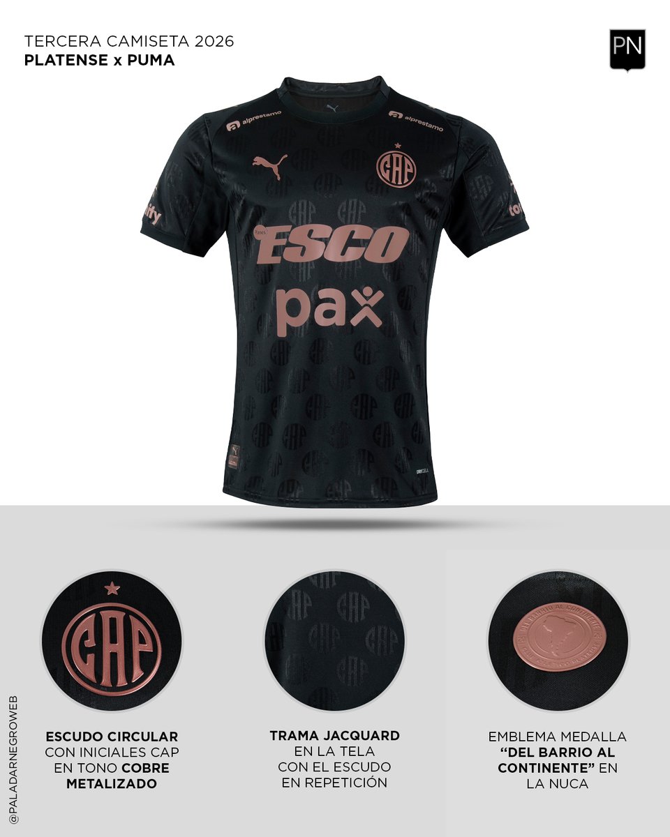 PaladarNegroWeb's tweet photo. ⚫️🦑 La nueva tercera camiseta 2026 del @caplatense x @PUMAArgentina, en detalle.

¿Qué te parece? https://t.co/nSjUoUpZIN