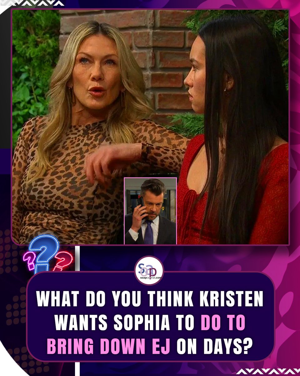 soapcentral's tweet image. Share your thoughts below! ⬇️🗯 
#DaysofOurLives #DOOL