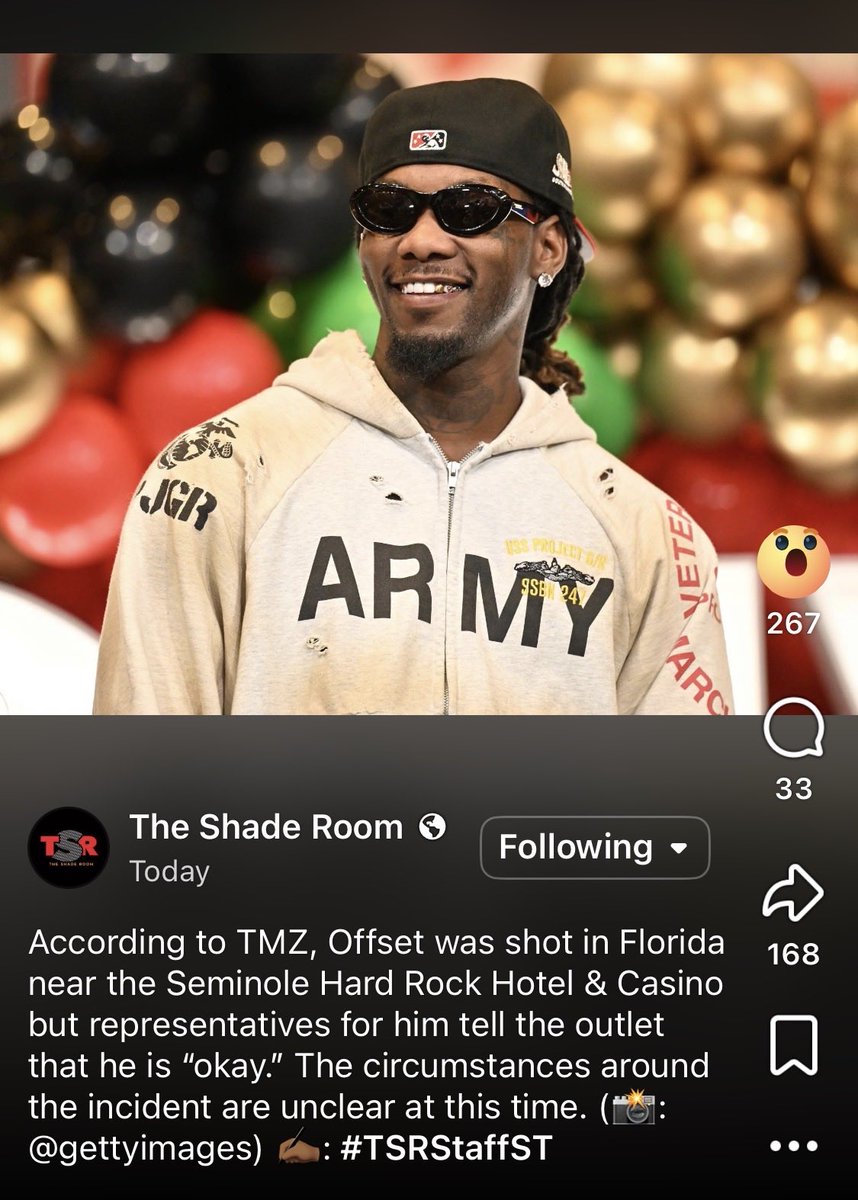 SikiraT's tweet image. Just last week Offset was arguing with a “fan” about recording him showing his location. Now he got shot days later smh