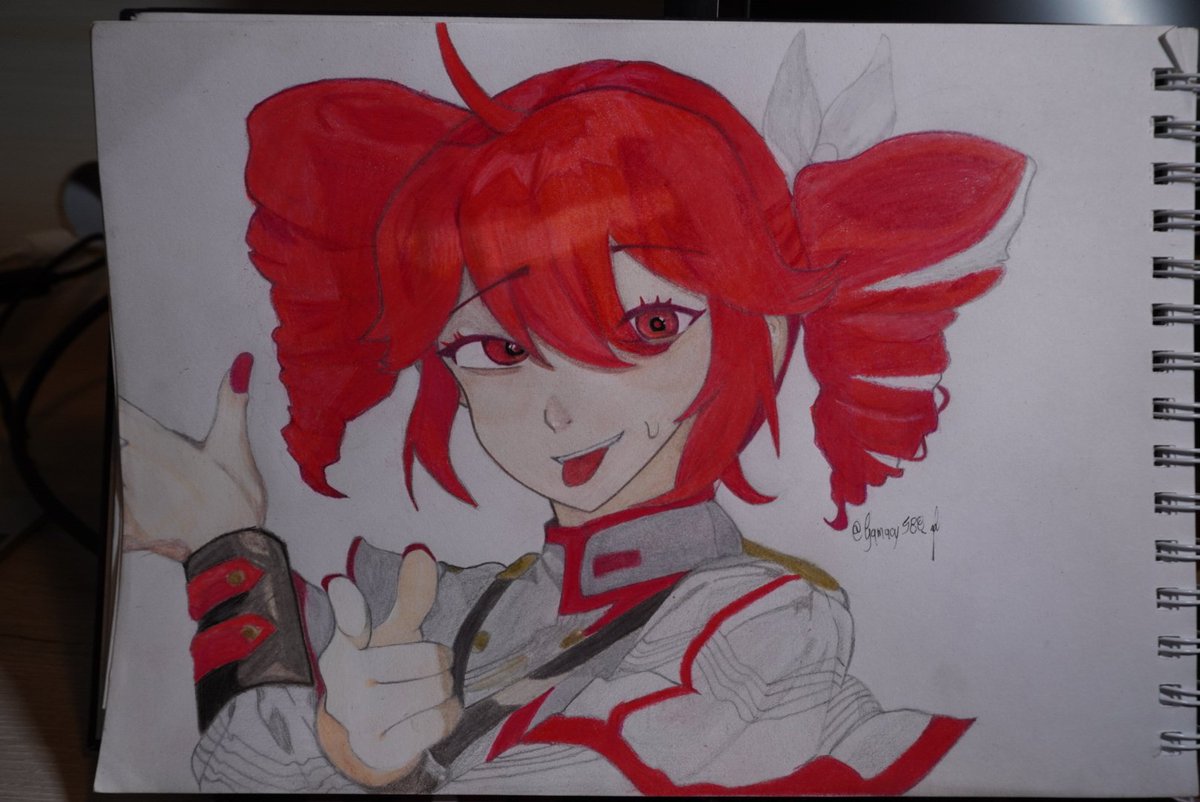 AlastorMemes's tweet photo. Kasane Teto con mi propio estilo 🔥  
Dibujada y pintada a mano con lápices de colores 

¿Qué tal quedó? 

#KasaneTeto #vocaloidfanart  #Teto #Vocaloid #fanartㅤㅤㅤㅤ #DibujoAManoㅤㅤㅤ https://t.co/ghOHmbyW1S