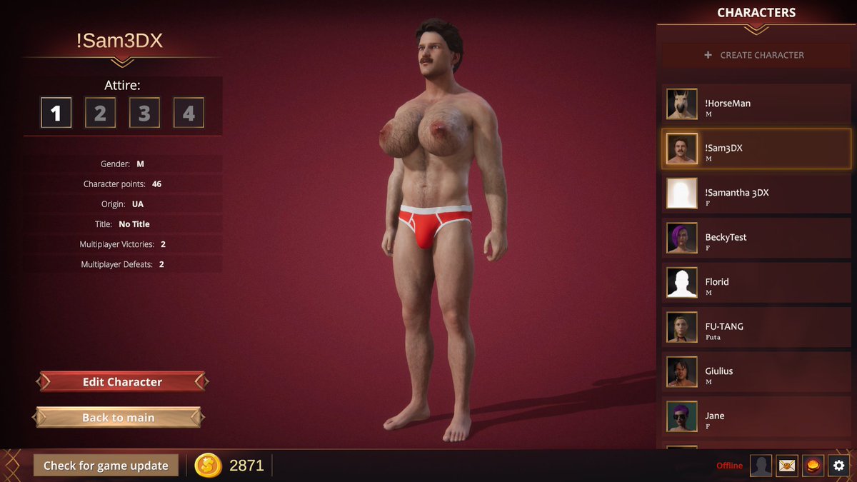 Naked Fighter 3D tweet media