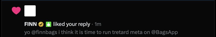 underratedtrdr's tweet photo. yo retards @finnbags likes the idea of  bringing retard meta to @BagsApp. 

@IfindRetards 

lets run it bro. 

DPADKquYtBJrRL9W7KgoFpj5iRJk6PbMrnaHhCiaBAGS https://t.co/oXG84vAZiX