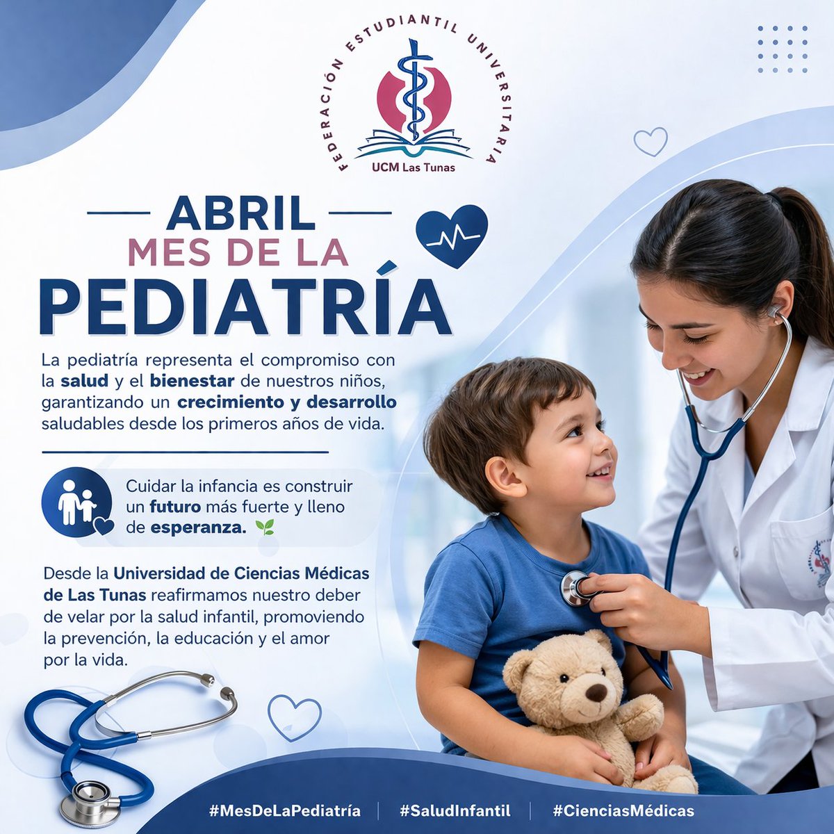 La #FEU de la #UCMLT celebra el mes de la Pediatría.
#MesDeLaPediatria
#SaludInfantil
#UCM_LT