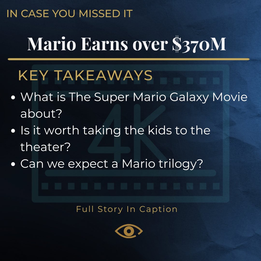 POVisionMedia's tweet photo. Let’s talk about The Super Mario Galaxy Movie! Haven’t seen it yet? Where have you been? 

https://t.co/JsVa4XZX5M

#WritingCommmunity #SuperMarioGalaxyLeFilm 
@BobbyKaboose https://t.co/600CR9Llav
