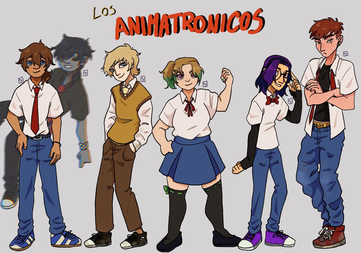 mongumine's tweet photo. Mi ficha de referencia para dibujar a los cabezones ✌️ #FNAFHS #FHS #fhszero https://t.co/v2RKnvRowJ