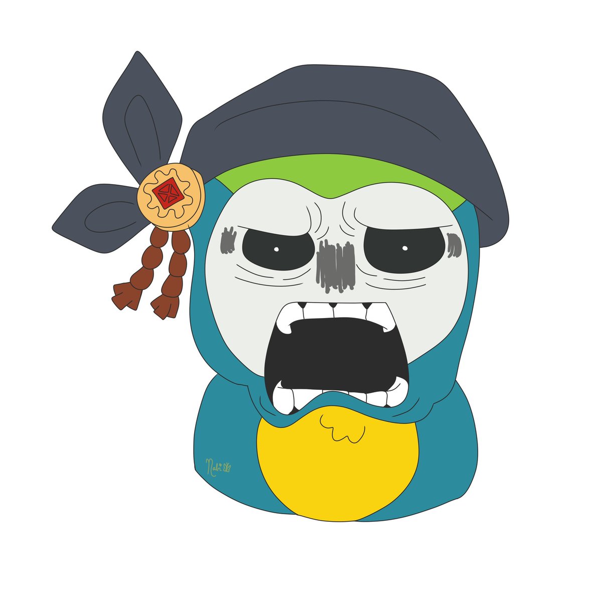 Nabeelerra's tweet photo. [Avallum mascot meme 5/5]

🦜😨

#Pipsqueaks #galeGallery https://t.co/NCJCN12ACS