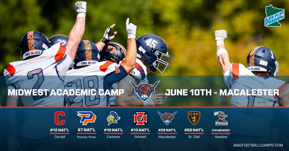MacalesterFB's tweet photo. Added another high academic D3! #OneBlood

https://t.co/3soHkN3r3K https://t.co/Ij769KOroy