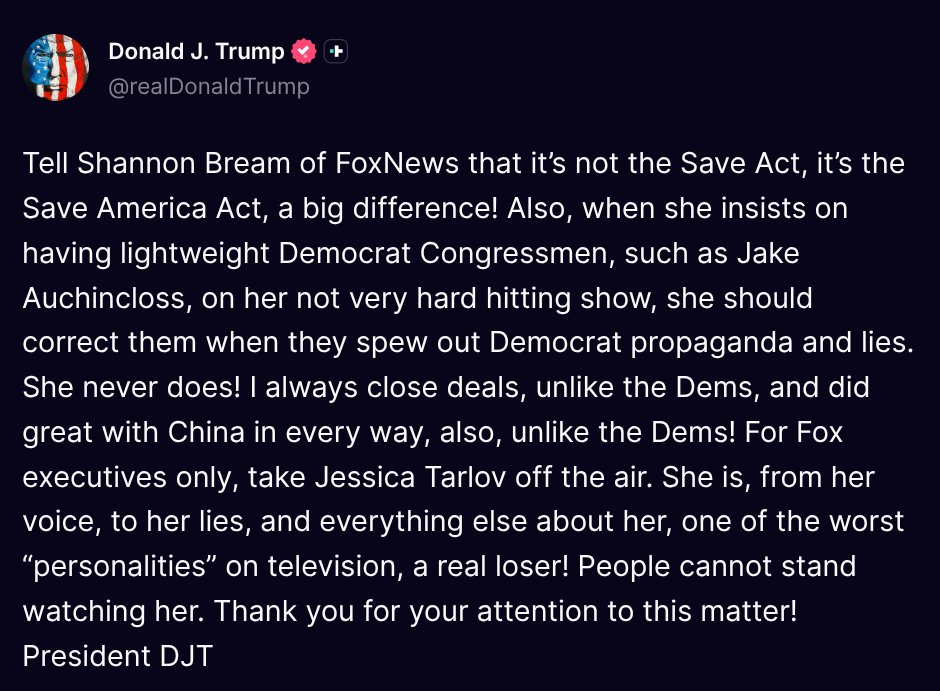 Fan Donald J. Trump 🇺🇸 TRUTH POSTS tweet media