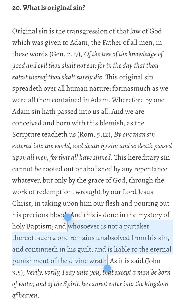 You’re shooting yourself in the foot every time you redefine OS to mean something other than sin/guilt. You’re shooting yourself in the foot every time you stray from the Fathers. If original sin just means the consequences thereof, then nothing is washed away in baptism.