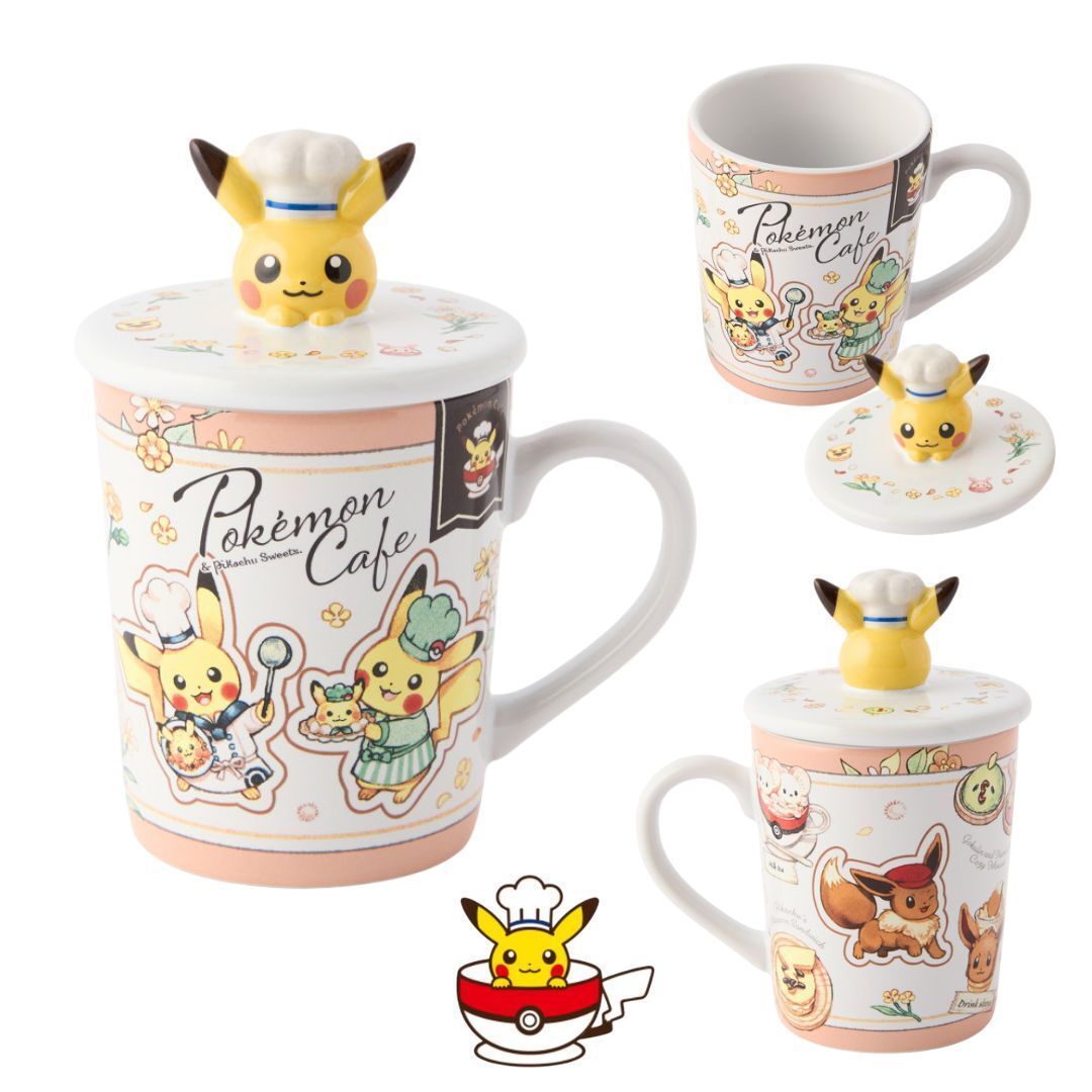 mecchaJP's tweet image. Pokémon Cafe &amp;amp; Pikachu Sweets Mug with Lid - Chef Pikachu 🍰✨ Check it out at the link below! 
🛑 buff.ly/8ZYb4Gu 
#Pokemon #Pikachu
