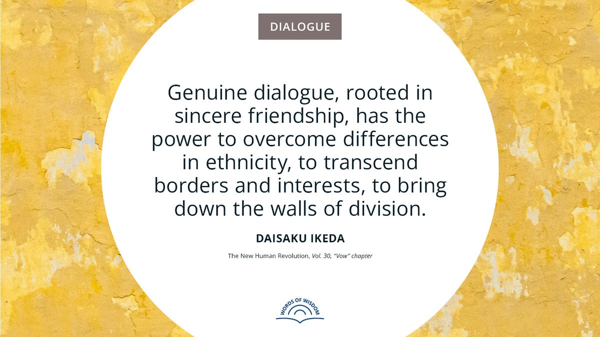 Real connections can reshape how we see one another.

Explore more quotes: daisakuikeda.org/sub/quotations…

#Dialogue #DaisakuIkedaQuotes #WordsofWisdom #PeaceThroughDialogue