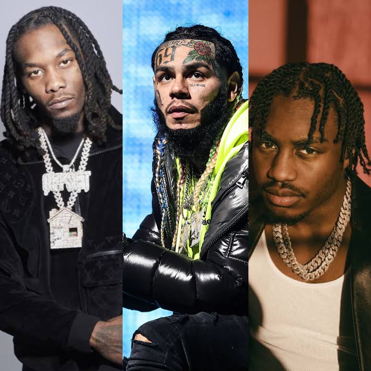 6ix9ine reacts to Offset and Lil Tjay getting shot in Miami by driving to the  Hard Rock Casino where it happened “lol i'm clout chasing right now? 😂”