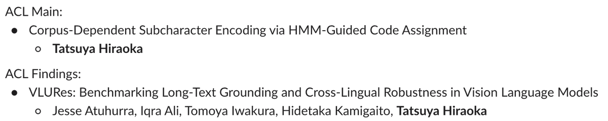 7a7hi's tweet photo. Two papers accepted to ACL 2026 🙌 https://t.co/P15OC5mYFw