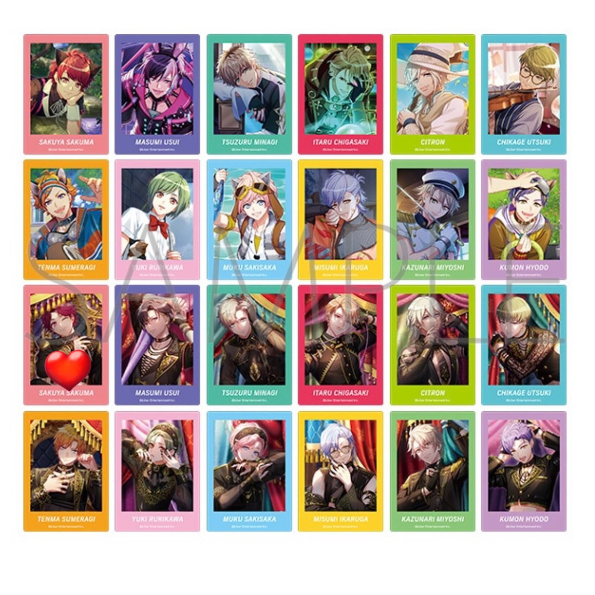 csts0321's tweet photo. 【��換】A3! エースリー ぱしゃこれ クリア
[譲]箔押し: 一成
ノーマル: 九門
[求]箔押し: 臣
ノーマル: 太一、咲也 、莇
(2、3枚目の❤️)

大阪手渡し、郵送

友人分含めた交換��す
1点からでもお声がけお待ちしております https://t.co/D1hqkyVGDO