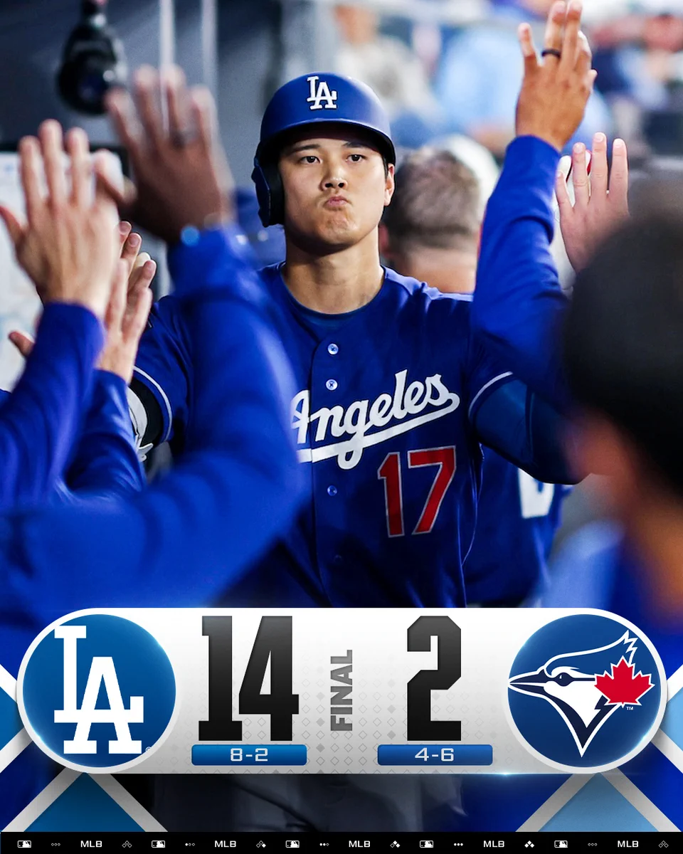 dodgers vs blue jays