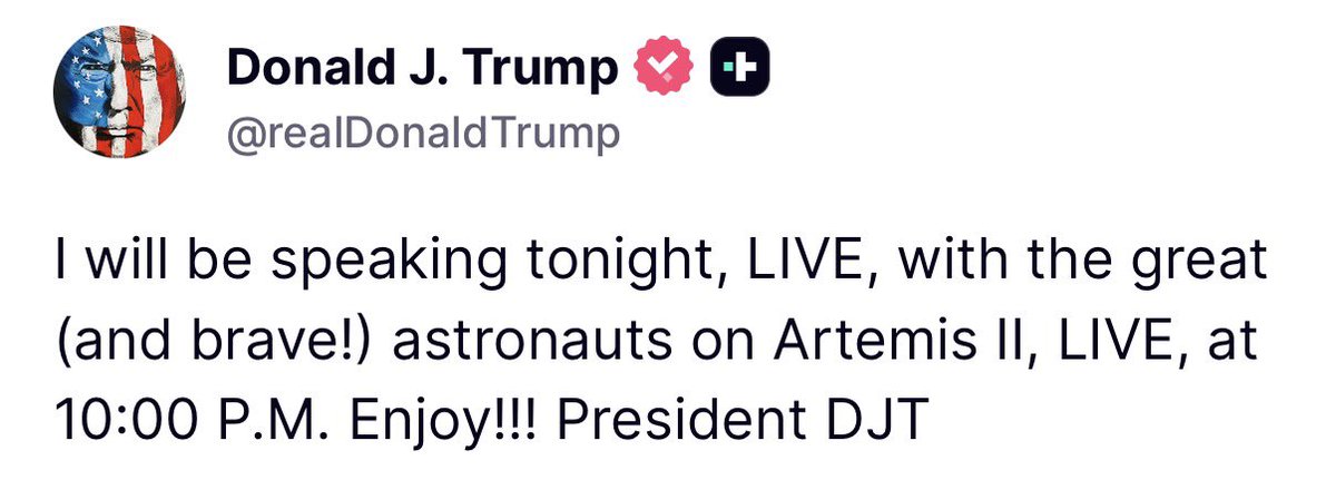 The White House tweet media