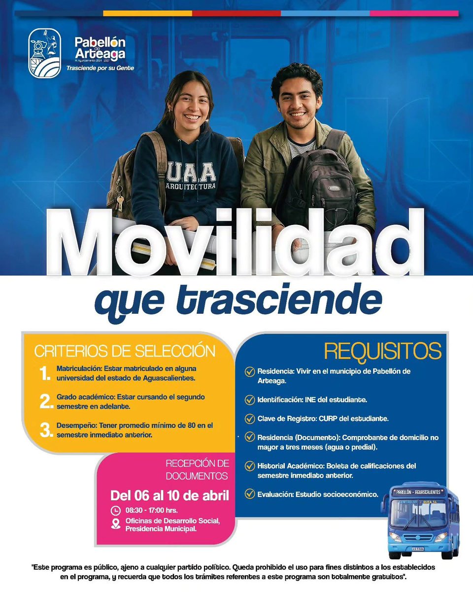 El_Clarinete's tweet image. Impulsa Ayuntamiento de Pabellón de Arteaga apoyo de movilidad para universitarios #Pabe tinyurl.com/yc4wxdyn