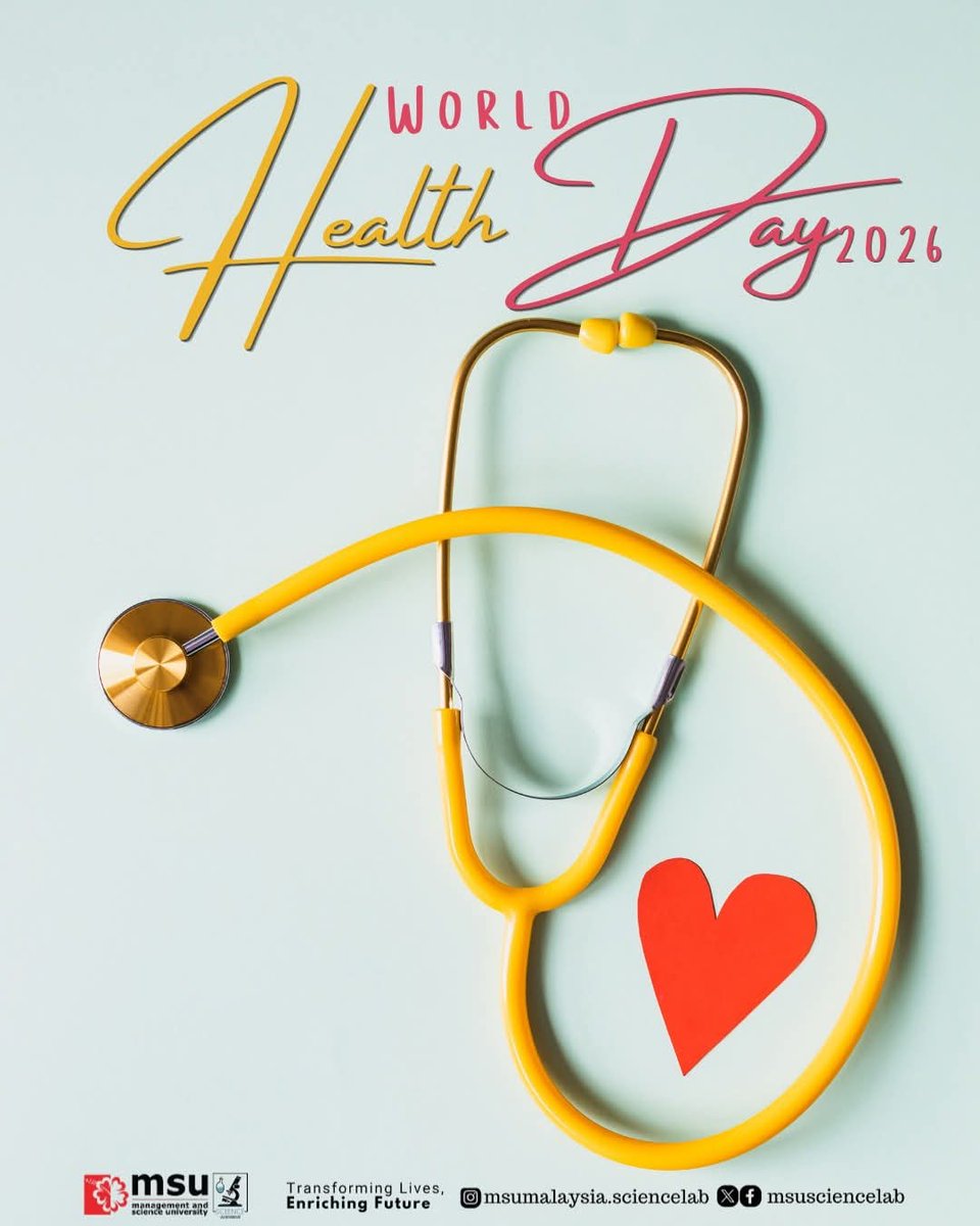 MSUsciencelab's tweet image. Health is not just about being disease-free.
It’s about physical, mental, and social well-being 

Let’s build healthier habits together #MSUrians !

#MSUScienceLab 
#WellnessMatters 
#MSUmalaysia