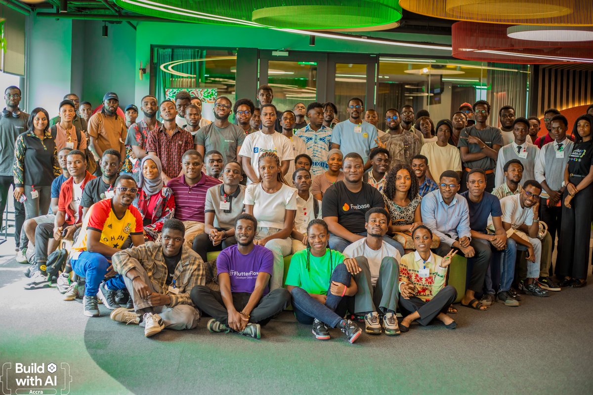 GDGAccra's tweet image. We wrapped up an amazing Build with AI Accra #1 session over the weekend.

The session focused on practical builds, real-world applications, and great interaction throughout the session.

Great to connect again after DevFest.

#UpNext: Build with AI #2

#BuildWithAI #GDGAccra