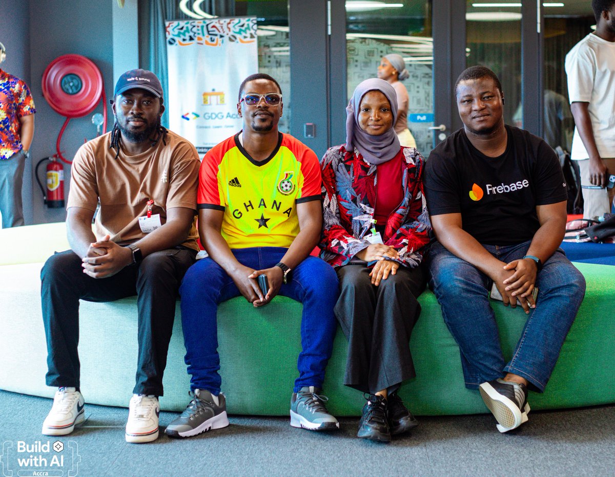 GDGAccra's tweet image. We wrapped up an amazing Build with AI Accra #1 session over the weekend.

The session focused on practical builds, real-world applications, and great interaction throughout the session.

Great to connect again after DevFest.

#UpNext: Build with AI #2

#BuildWithAI #GDGAccra
