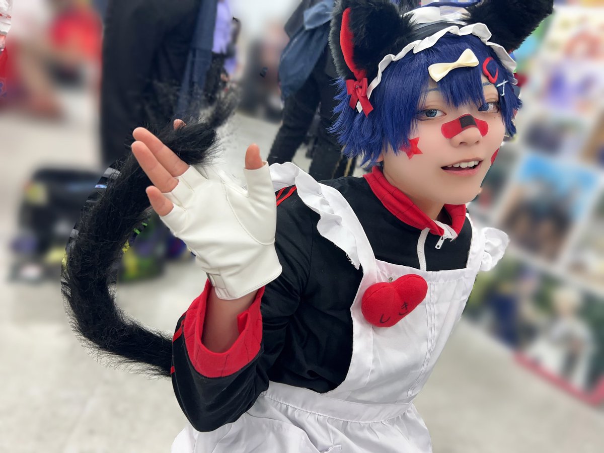 Cosplay / 桃源暗鬼 🍑👹 /一ﾉ瀬四季

                【💕︎︎🐱੭ジャージメイド】

 #アコスタ池袋  #tgakコスプレ