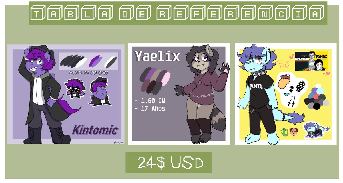 ✨COMISIONES ABIERTAS✨
Por si gustas un dibujito puedes contactarme en:

- Discord: pai_uwu
- Instagram: pai_uwu
- Twitter: aqui pues XD
- Telegram: PaiUwU