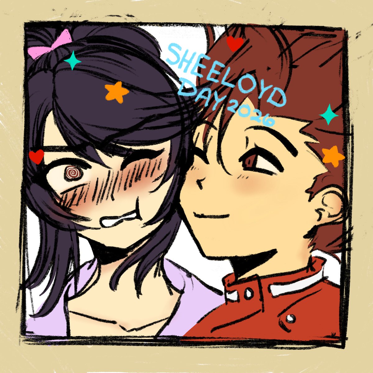 Just making it in time! My entry for #Sheeloydday2026

Sheena is so cute, and Lloyd would really bring out that embarrassed side <3