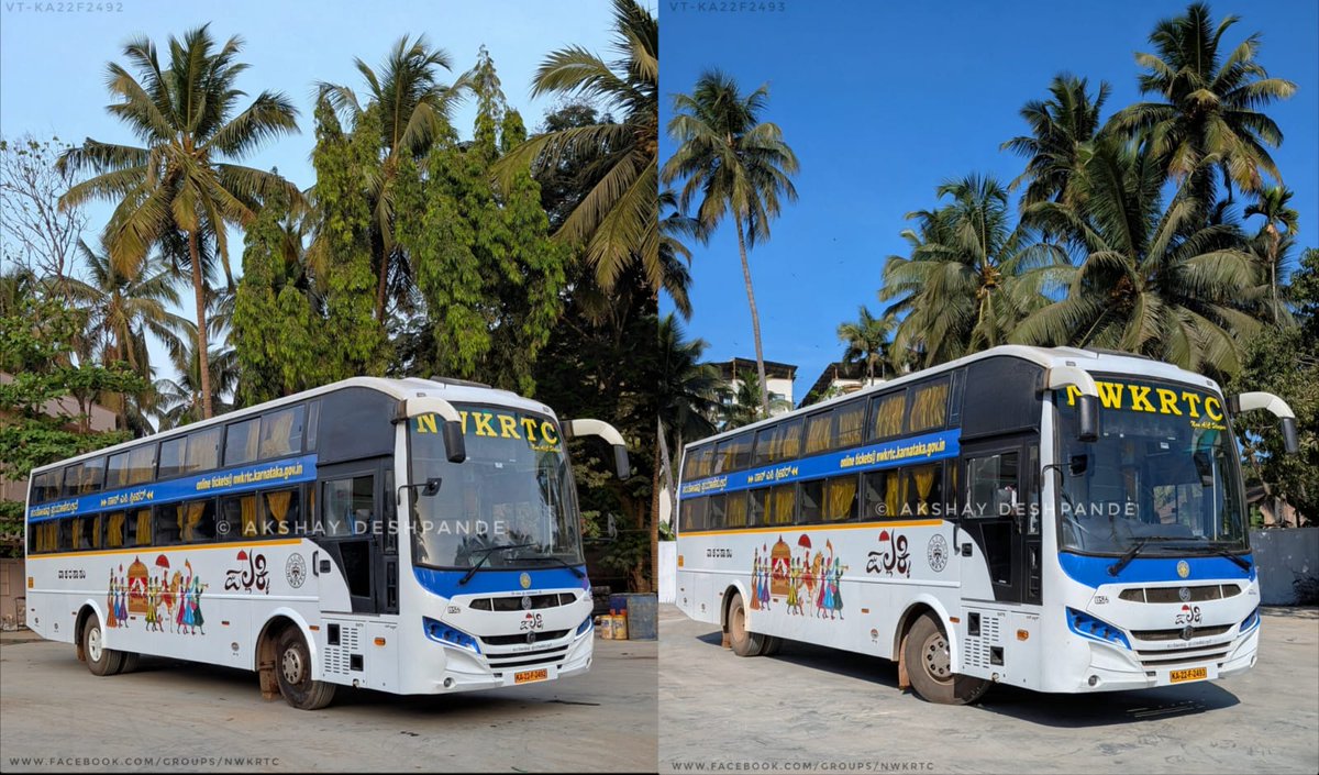Belagavi_infra's tweet image. Dear @nw_krtc, Brand new Pallakki buses registered under Belagavi RTO (KA 22 F 2492 &amp;amp; 2493) have been allocated to Karwar Depot for Karwar–Sirsi–Haveri–Bengaluru route.
Why so
#NWKRTC #Belagavi

Pc : Akshay Deshpande